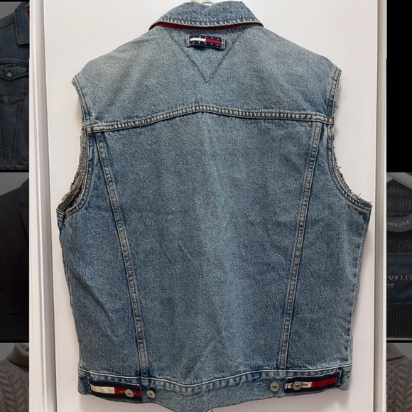 Vintage 90s Tommy Hilfiger Jean Vest - Picture 2 of 3